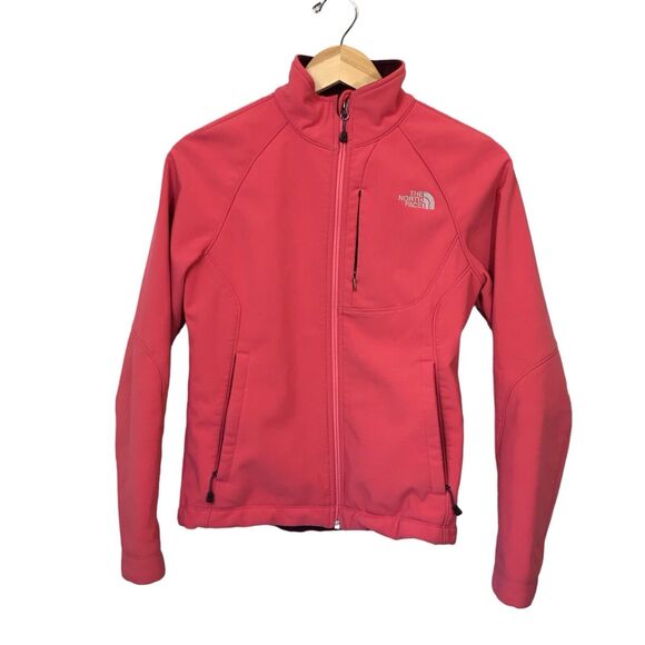 The‎ North Face Softshell Jacket F11 AMVX T183 Fleece Lined Full Zip Pink S - Picture 2 of 16